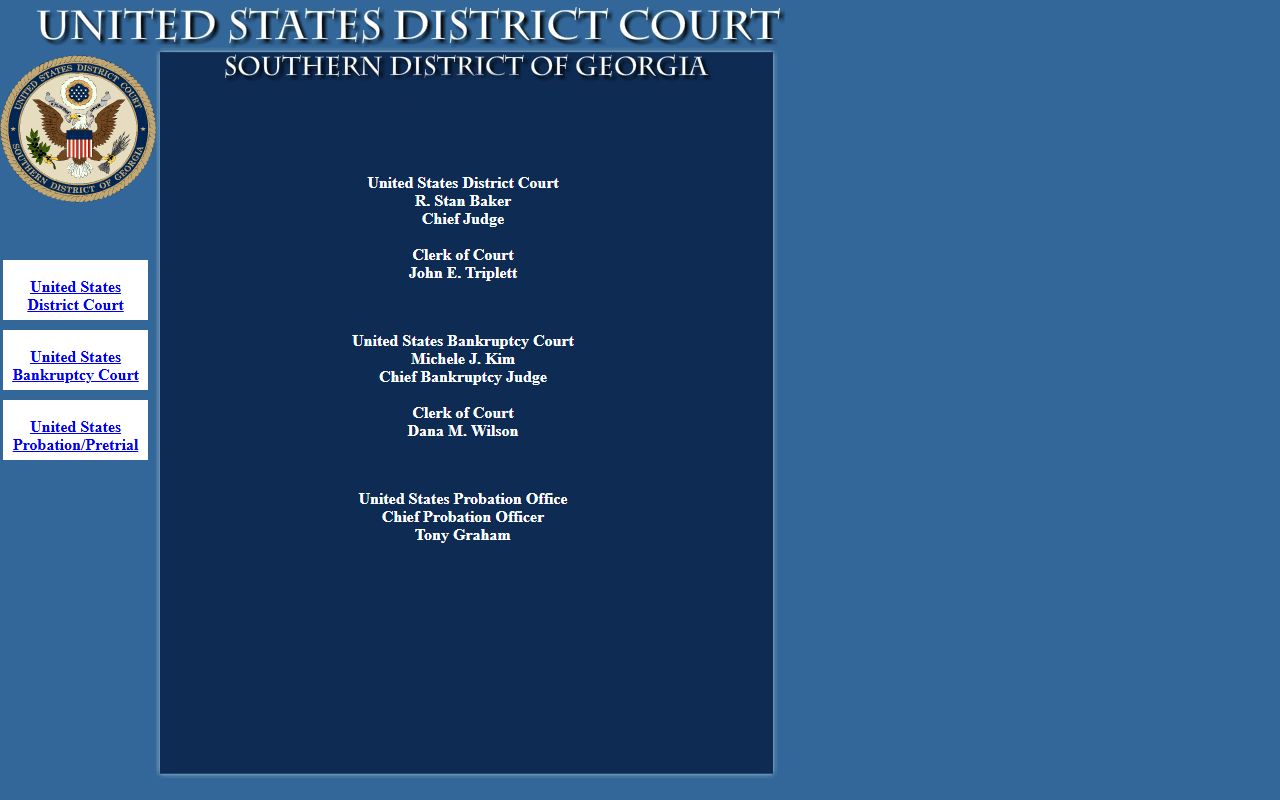 Richmond County court dockets Southern District of Georgia court site