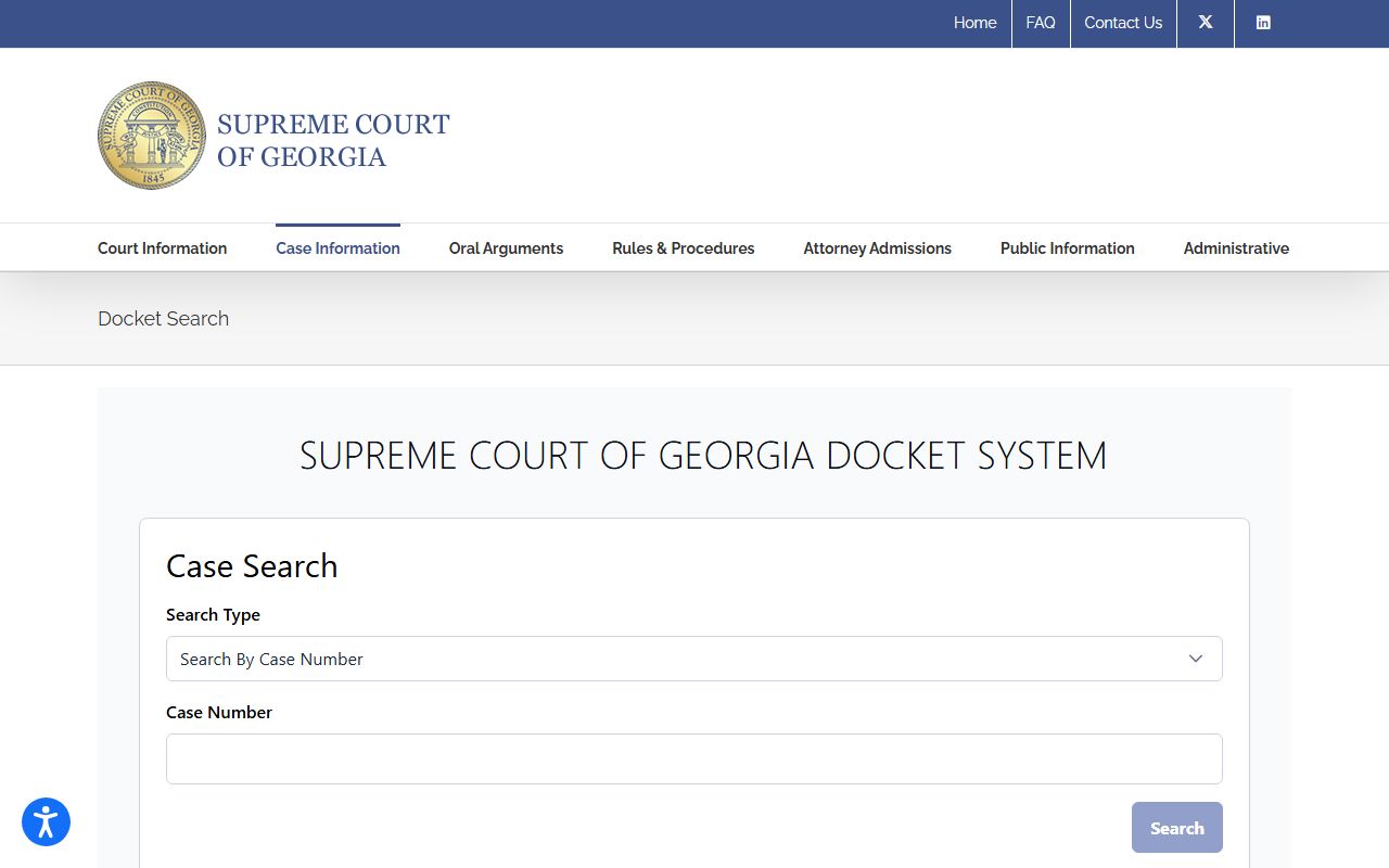 Richmond County court dockets Supreme Court of Georgia docket search