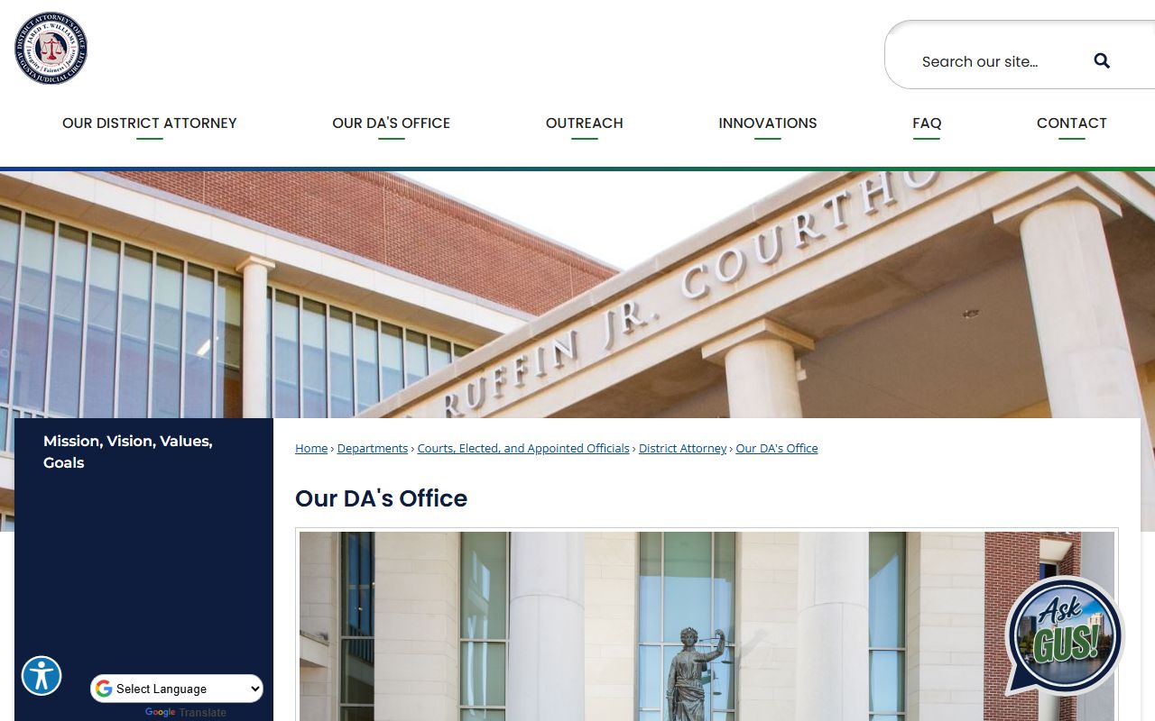 Richmond County criminal court records District Attorney office role