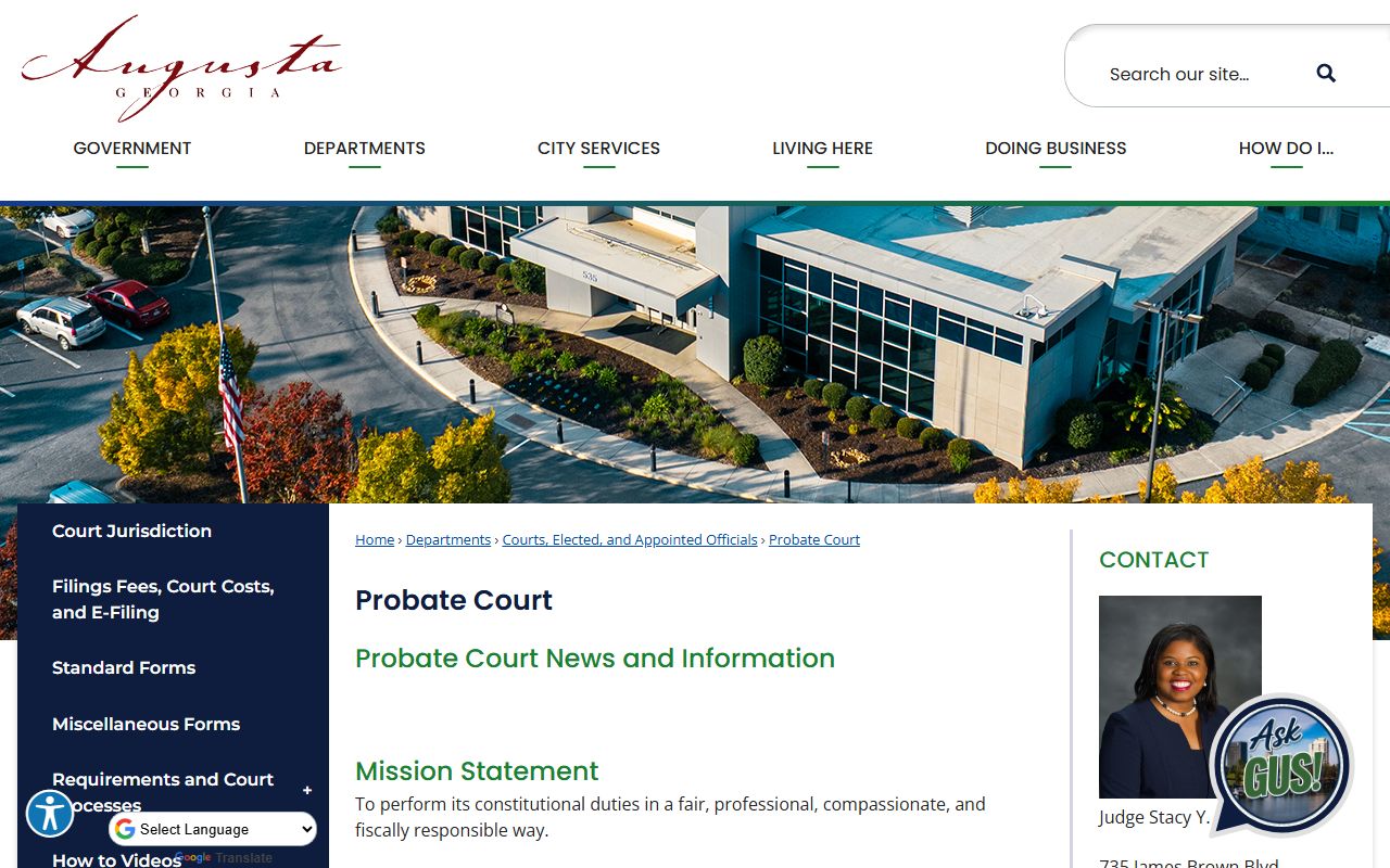 Richmond County probate records Probate Court page