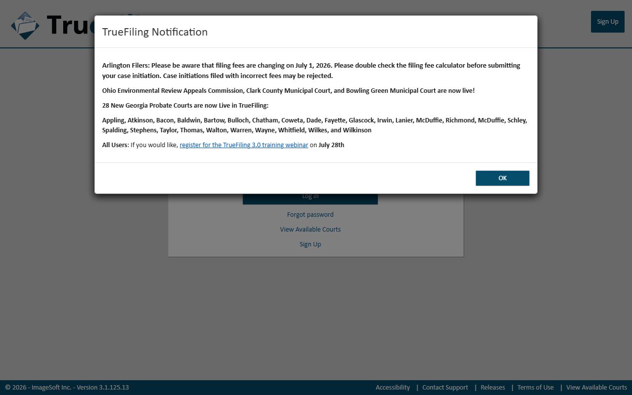 Richmond County probate records TrueFiling portal