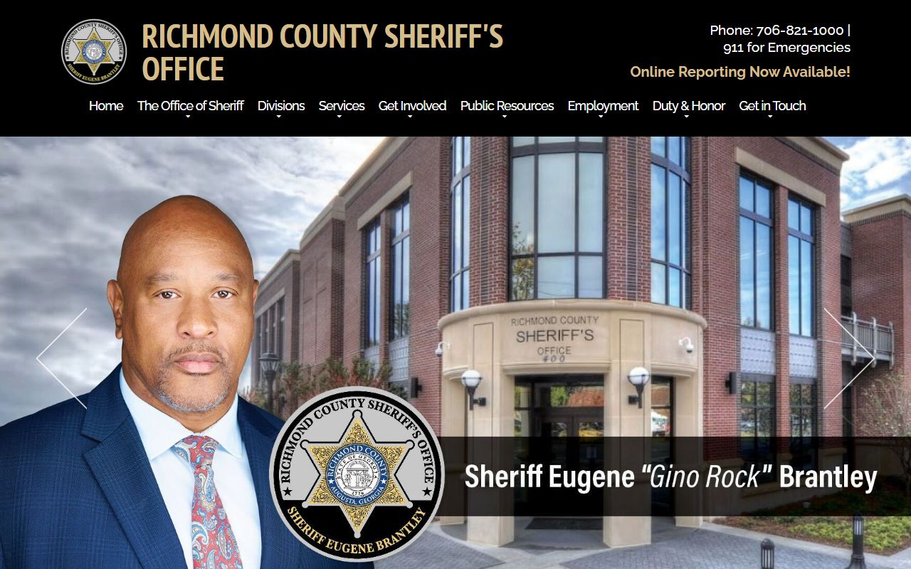 Richmond County warrant records sheriff office website
